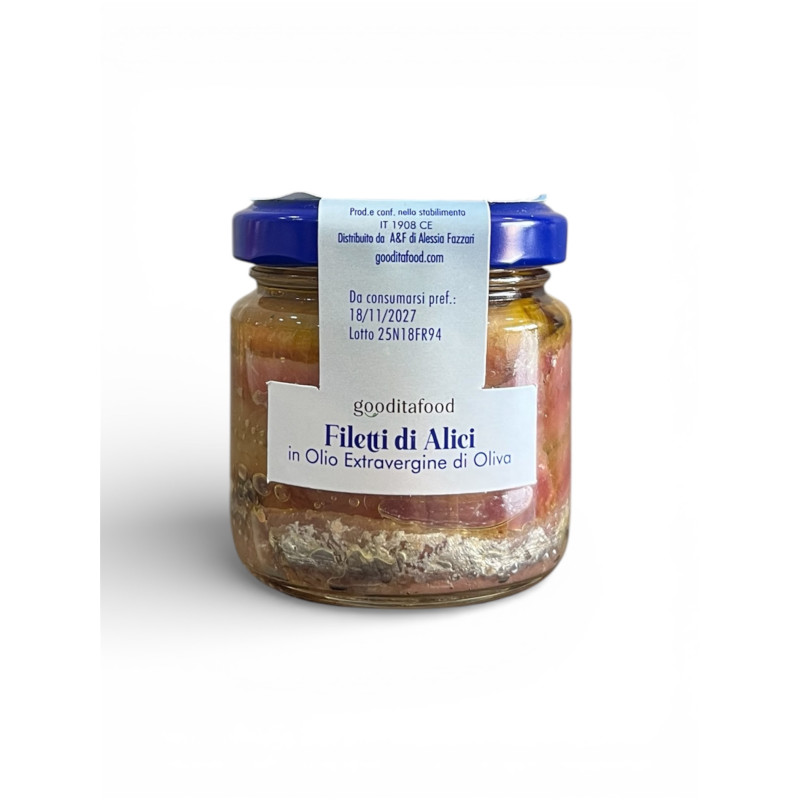 Filetti Di Alici In Olio Extravergine Di Oliva Filetti Di Alici In Olio Extravergine Di Oliva