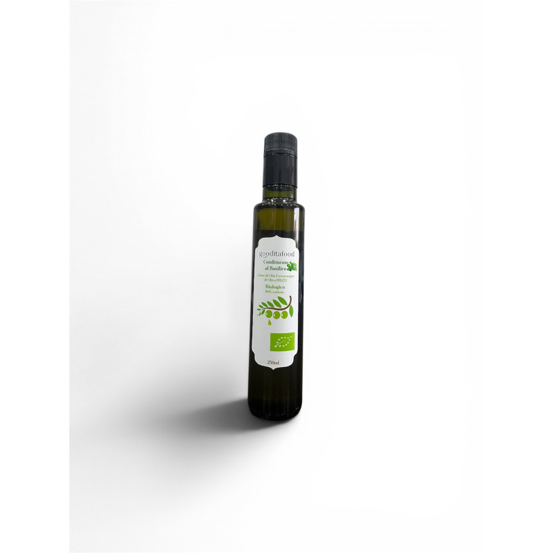 Olio Extravergine Di Oliva BIO Al Basilico
